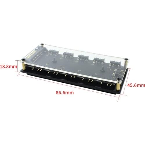 XT-XINTE 5V 3 Pin RGB Hub interface Splitter 3Pin Header Motherboard Fan Cooling Magic Synchronous SATA Power Supply Cable 50cm