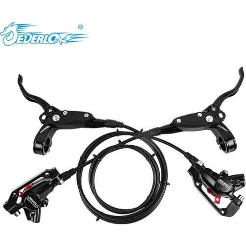JEDERLO Mountain Bike Bicycle Hydraulic Disc Brake 6061 Aluminum Alloy 750/1350mm F160-R140/F180-R160 Bicycle brake Accessories