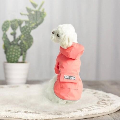 Pet Dog Waterproof Raincoat Jumpsuit Reflective Hoody Rain Coat Breathable Mesh Dog Outdoor Clothes Jacket for Pet Supplies