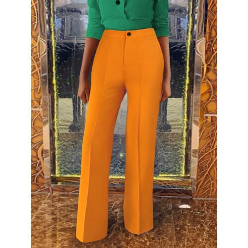 Women Pants Floor Length Solid FlareTrousers Plus Size High Waist Maxi Long Dress Pants Chic Fashion Spring Fall Bottoms XXXL