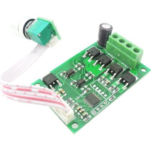 1 PCS Fully Automatic Forward and Reverse DC Motor Speed Controller 12V24V DC Motor Controller Speed Control Knob Switch