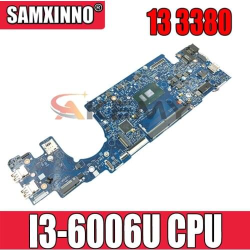 100% working for Dell OEM Latitude 13 3380 motherboard 066FRK CN-066FRK 16824-1 mainboard SR2UW I3-6006U tested ok