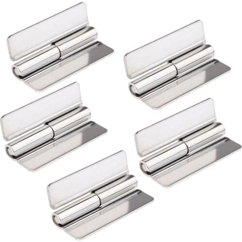 5pcs Stainless Steel Butt Hinge Folding Drawer Door Butt Hinge Left