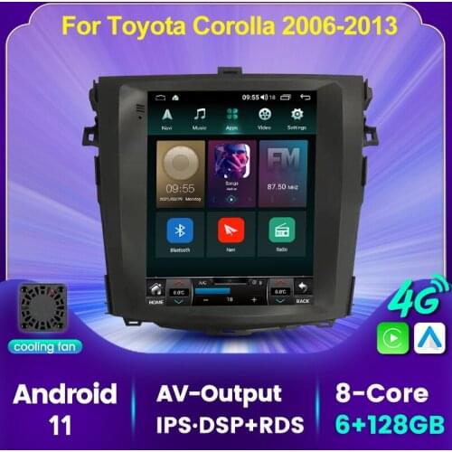 MEKEDE for Toyota Corolla 10 E140 E150 2006 - 2013 Car Radio Multimedia Player GPS Navigation Stereo Android 11 8+128G WIFI BT