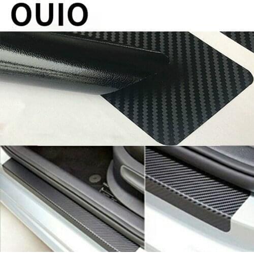 Auto carbon fiber scratch strip protection pad for Abarth Fiat 500 BMW E60 E36 E34 Mercedes Benz W204 Volvo XC90 V70 Accessories