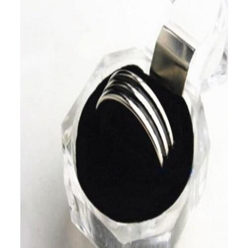 Free Shipping Magic Magnet Ring With Double Black Pattern 20mm/19mm/18mm,Stage/Closeup,Fire,Comedy,Magic Accessories