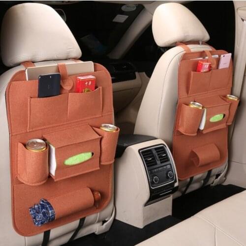 Safety Car Seat Back Storage Pocket for Babies Infant Car Felt Hanging Bag In-car Back Seat Box Kids Shopping Cart Seat Covers