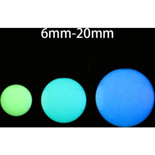 1 Pack Noctilucent Glowing Ball Beads Night Luminous Glow In The Dark Beads with Hole for DIY Locket Bracelet Halloween Jewelry