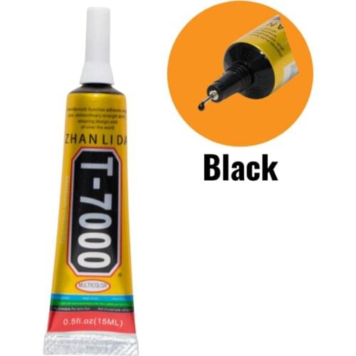 15ml Hot Sales Zhanlida T7000 Cellphone Repair Adhesive Jewelry LCD Touch Screen DIY Phone Shell Black Glue
