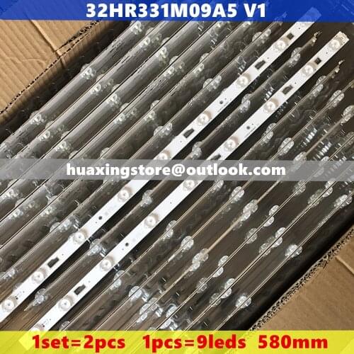 Prefect replacement 1 set = 2 Pieces D32TS7202 Led backilght 32HR331M09A5 V1 Led strip 1pcs=580MM 9Led lamps