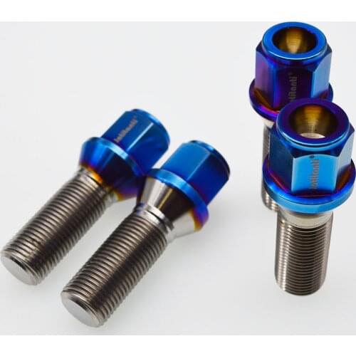 China factory supply high performance strong 60 degree cone seat Gr.5 titanium alloy lug bolts M14*1.25*33mm
