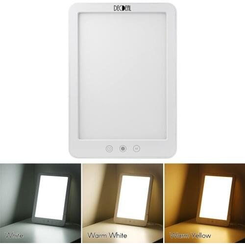 2021 New DC 12V Therapy Lamp Touching Control Stepless Dimming 3 Light Colors Adjustable for Living Room Bedroom Study Room