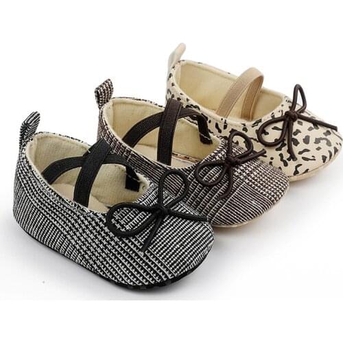 Cute Spring and Autumn Baby Girl Anti-Slip Casual Infant Kids Children Walking Shoes Bow Sneakers Soft Soled First Walkers 0-18M