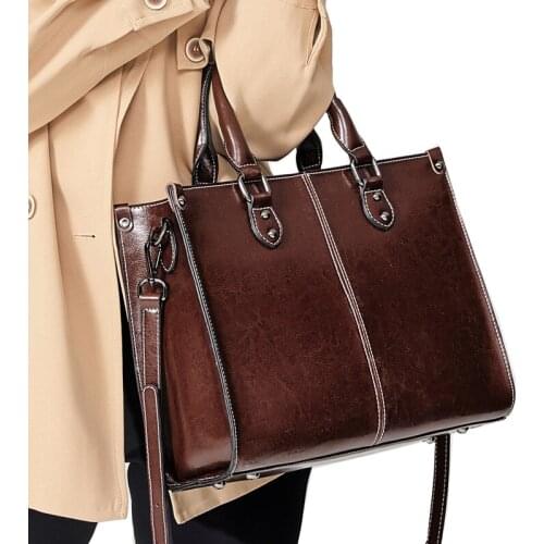 Fashion Genuine Leather Women Shoulder Bags Luxury Cow Leather Handbag Lady Tote Designer Crossbody Bag Female Messenger Bag New