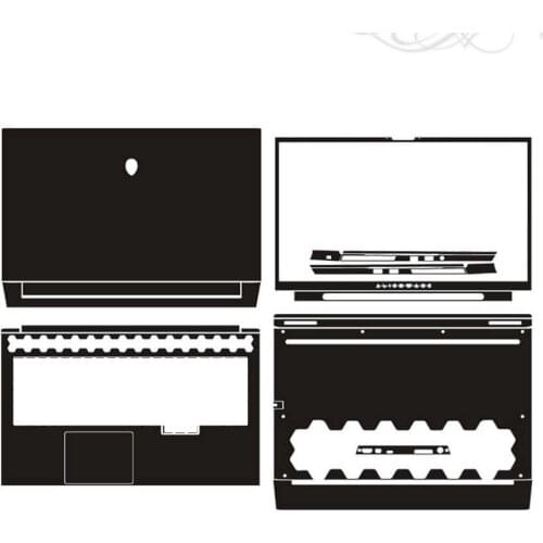 KH Laptop Sticker Skin Decals Cover Protector Guard for Dell Alienware M17 R2 2019