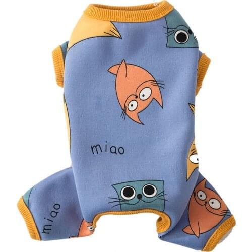 New lovely home clothes in autumn and winter Milk silk sweater Pet Teddy cat heavy clothes Dog Pullover pet heavy clothing