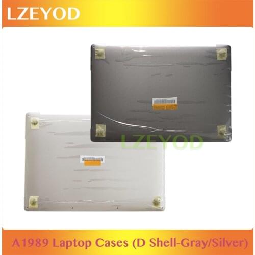 New Laptop Case For Apple Macbook Pro Retina 13" A1989 A1706 Bottom Case Lower Cover Mid 2018 Year Silver / Space Gray