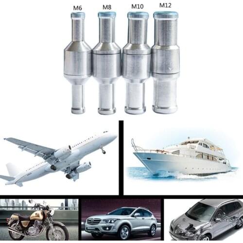 Non-Return One-Way Fuel Check Valve Aluminum Alloy for Hose Car Oil Water Pumps Dropshipping