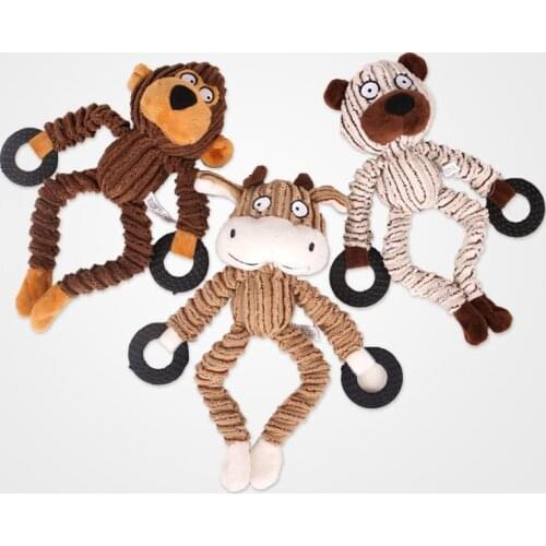 26x10cm Animal Shape Pet Dog Squeaky Toys for Small Dogs Bite Resistant Puppy Chew Toy Pets Products for Mascotas jouet chien