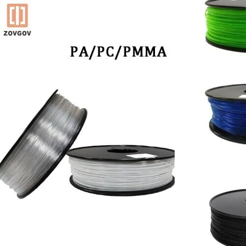 PA Nylon/PC/PMMA/Twinking ZOVGOV Filament 1.75mm Plastic Material Roll FDM Printing Extruder Accessories
