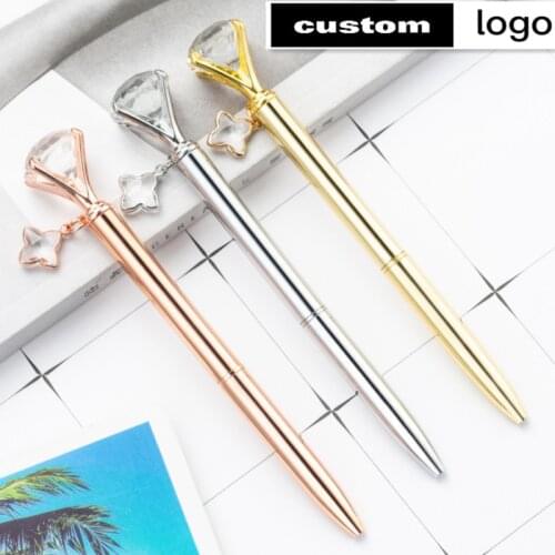 Pretty Funny Cute stationery Custom pens metal ballpoint stationary school teacher gift gifts for customers School supplies