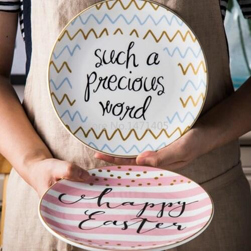 Fruit Plate Creative Cute Girl Heart Tableware Nordic Style Net Celebrity Home Dish Ceramic Plate