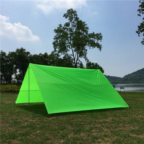 Outdoor 4x5M Rainproof Sun Shelter Big Size Flysheet Camping Tarp Hiking Adventure Gears