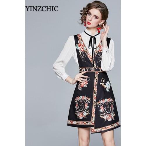 Spring Woman Vintage 2pcs Suits White Blouse + Black Girdle Skirt Sets for Office Lady Elegant Female Casual Suits Summer