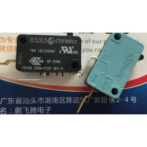 [VK]ORIGINAL French 2 feet 2 pin micro switch 83263 stroke limit reset switch 16A 250V
