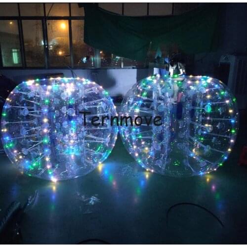 0.8mm pvc 1.5m adults inflatable bubble bumper ball,human bubble suit,bubble ball soccer,body bubble ball with led light