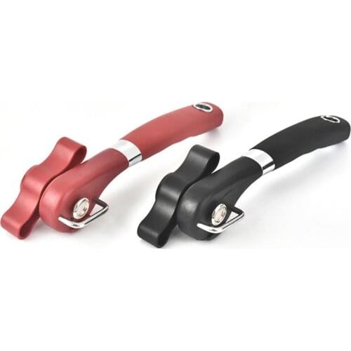 1pc Professional Ergonomic Manual Can Opener Safe Bottle Opener Knife Side Cut Manual Kitchen Gadgets for Jars Canisters
