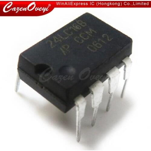10pcs/lot PIC24LC16B-I/P 24LC16B-I/P 24LC16 DIP-8 In Stock