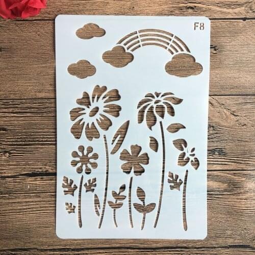 26*18cm Clouds Flowers Stencils DIY Craft Layering Stencils For Walls Painting Scrapbooking Stamping Stamp Album Decorative