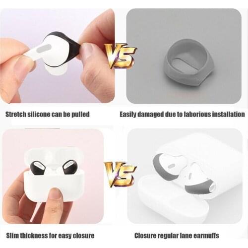 Wireless Bluetooth-compatible Headset Silicone Dustproof Non-slip Pro Earphones For Airpods Colorful Earmuffs E2P3