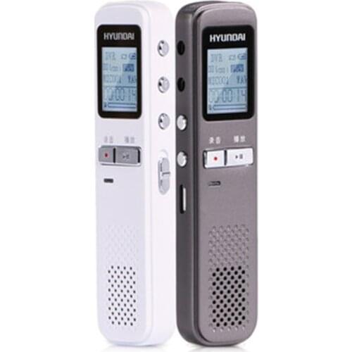 Hyundai HYM-2058 digital voice recorder HD stereo dual microphone telephone long time meeting lecture encrypted rec Dictaphone