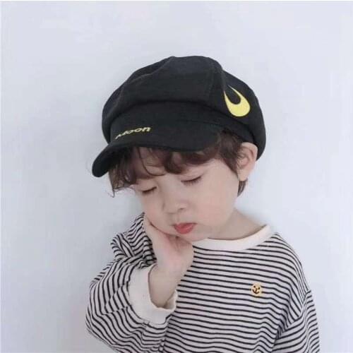 Kids Cap Cartoon baby Embroidery Cloudy Thunder Letter Cotton Childrens Baseball Caps for Boy Girl Snapback Sun Hat