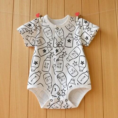 Baby Bodysuits Summer Infant Girls Jumpsuits Designer Newborn Clothes Cotton Boys tutu Clothing Short Sleeve Toddler Bodysuit