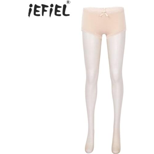 Women Sissy Lace Patchwork Pantyhose Ladies See-through Stockings Hole Leggings Exotic Lingerie Long Pants Nightwear Clubwear