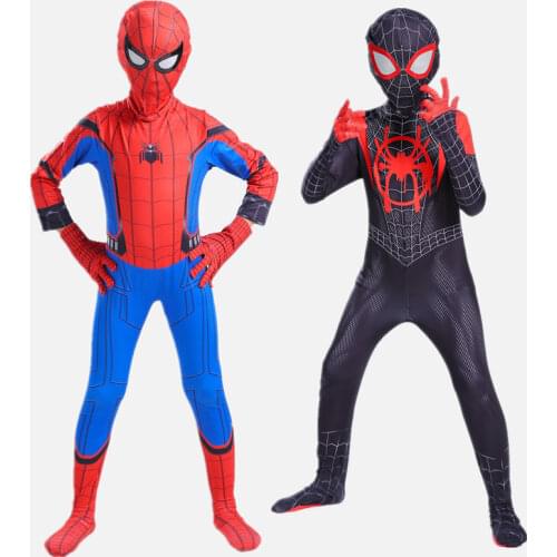 Boy Hero Expedition Spider-Man Costume Kids Marvel Superhero Jumpsuit Cosplay Set