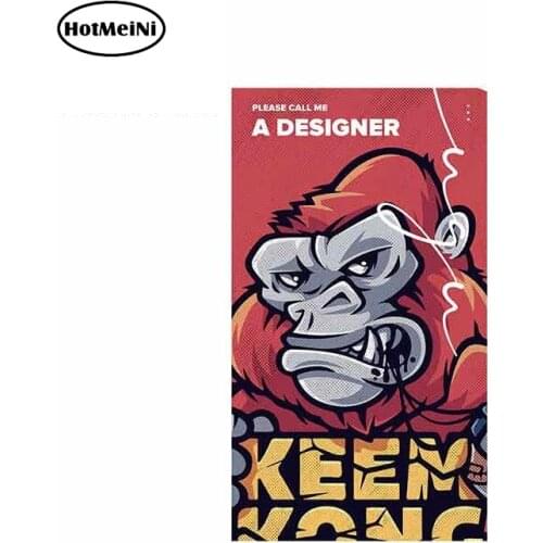 HotMeiNi 13cm x 7.6cm For Toothy Gorilla Personality Creative Sticker Car Accessories Body For Car Vinyl Car Graffiti Stickers