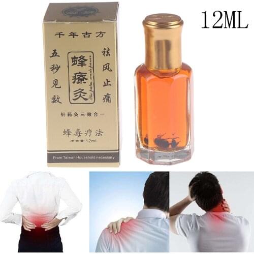 Bee Venom Oil Shoulder Neck Waist Relax Joint Pain Relief Health Care