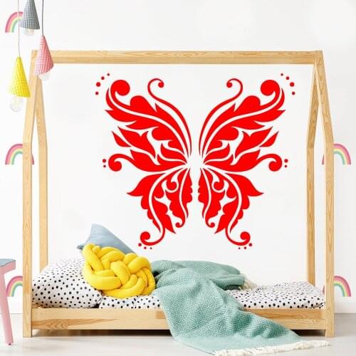 Cute Butterfly Pvc Wall Decals Home Decor For Kids Rooms Home Decor Background Wall Art Decal