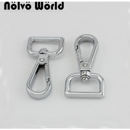Nolvo World 5-20-100pcs 6 colors 52*19.7mm 3/4" chrome metal buckle dog collar buckle clasp lobster swivel snap hook buckle