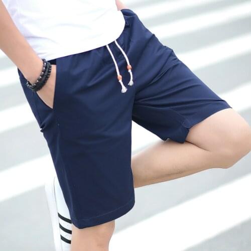 Men Casual Breathable work Pants Pockets Beach Solid Color Sport Shorts Mens Short Jogger Shorts Pant with Pocket Breathable