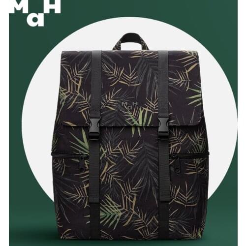 MAH Printing Backpack 14' Mens Laptop Backpack Women College Student Schoolbag Travel Bag