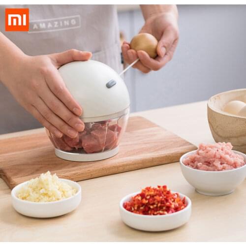 2020 new Xiaomi Jordan Judy meat grinder small and lovely gold capacity manual pull mixing for family kitchen