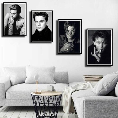 Poster Print Popular Photo Portrait Picture Leonardo DiCaprio Movie Star Actor Hotel Cafe Wall Art Canvas Nordic Home Decor