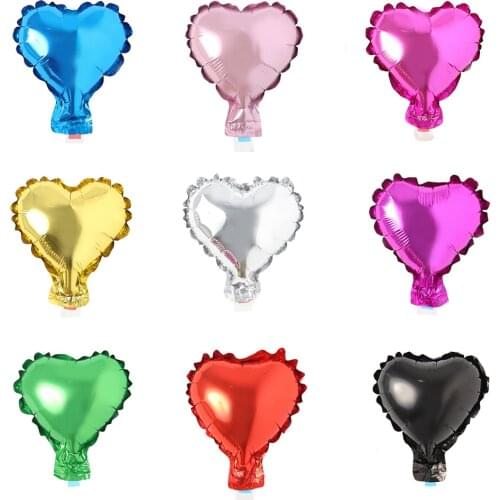 25pcs 5inch Star Heart Foil Balloons Multicolour Star Heart Foil Ballon For Birthday Party Decoration Wedding Anniversary Decor