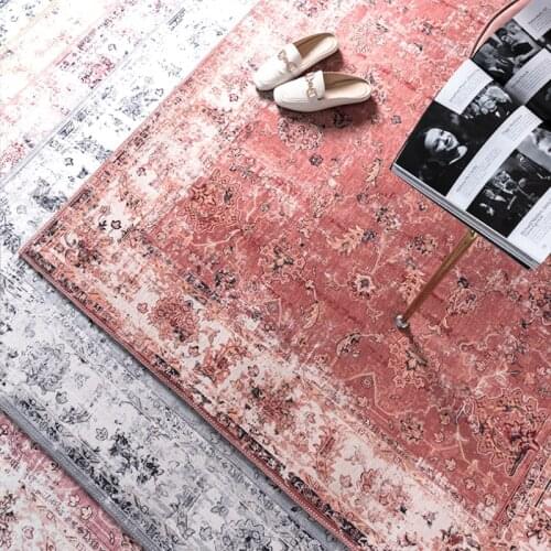 Vintage Persian Carpet Livingroom Soft American Style Rug Bedroom Shaggy Sofa Coffee Table Floor Mat Study Room Floor Rug Carpet