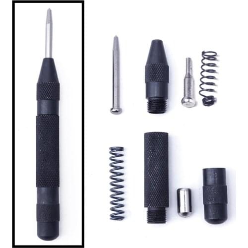 High-Grade Automatic Center Punch 130MM Locator High Hardness Punch Marking Starting Holes Tool Wood Press Dent Marker Tool